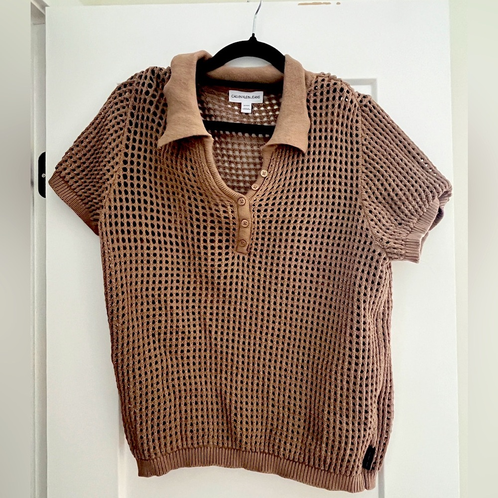 Calvin Klein Jeans Crochet Polo